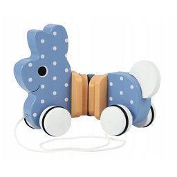 Trefl Edukačná drevená hračka Zajačik, modrá